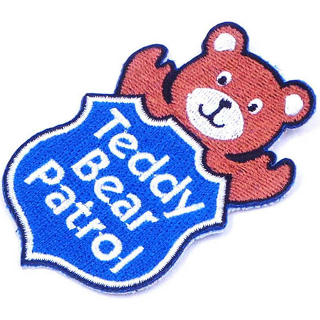 Distintivo de roupas tecido bordado etiqueta de pano remendos de jeans