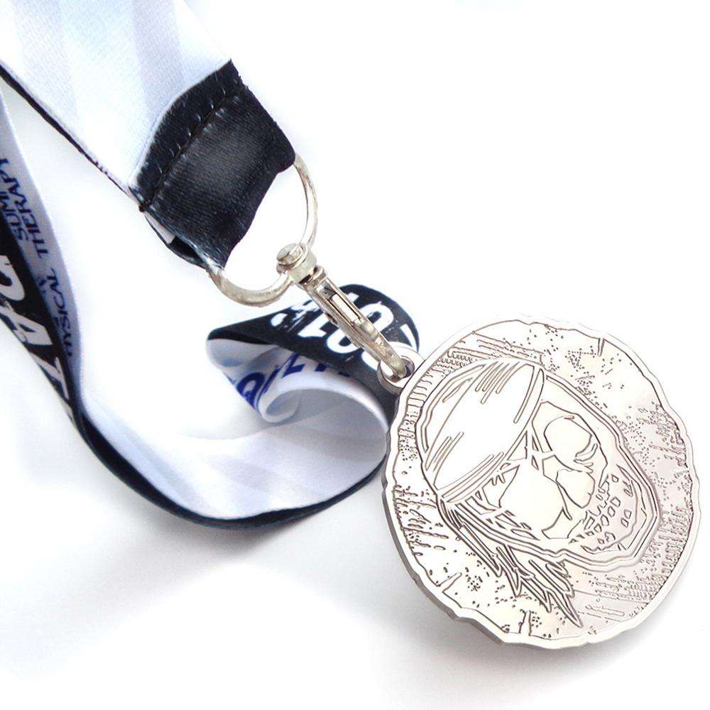 Prêmio de medalhas em branco de memória 3D personalizado com campo de fita