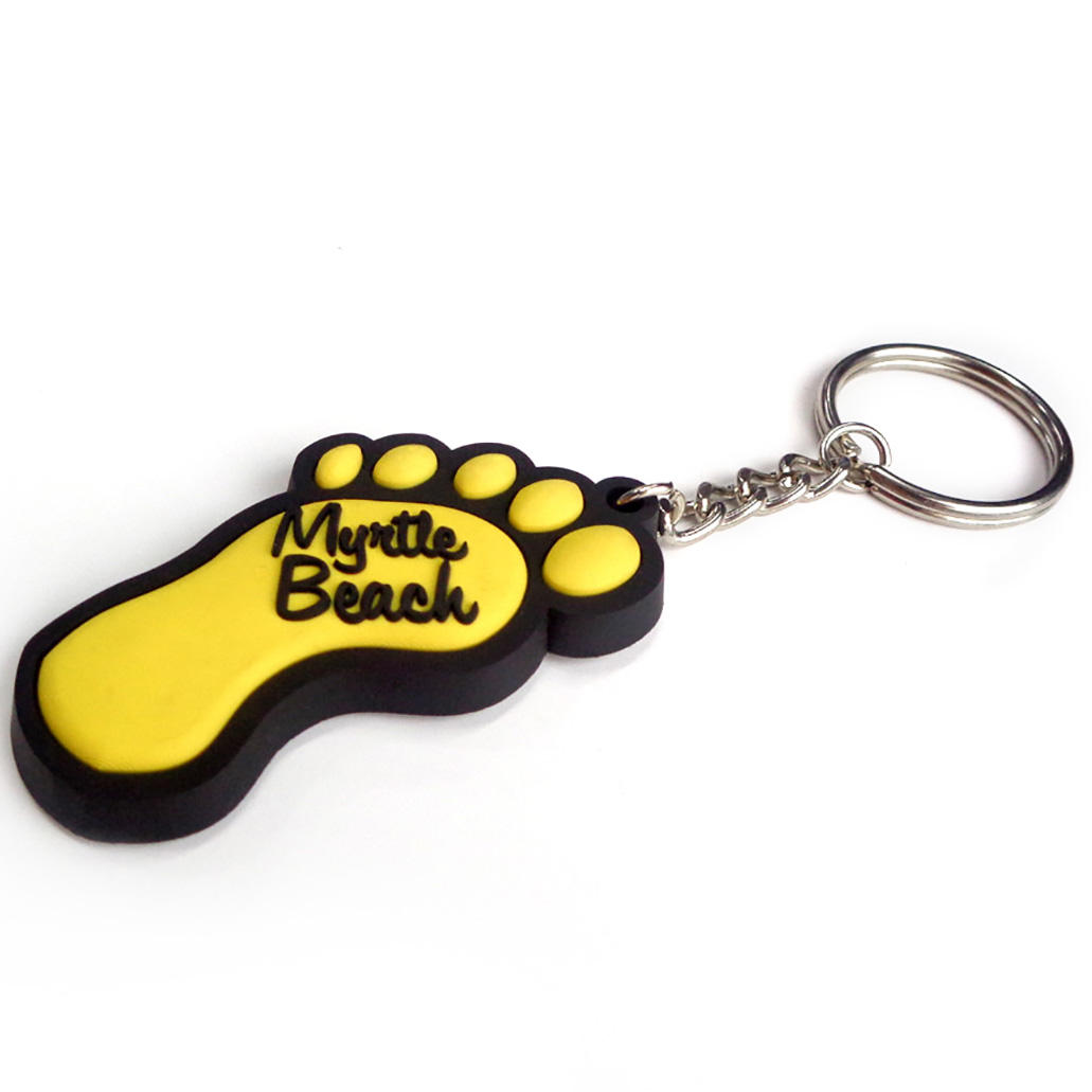 Fabricação de chaveiro OEM logotipo 2D personalizado chaveiro de borracha de silicone 3D bonito anime macio chaveiros de PVC