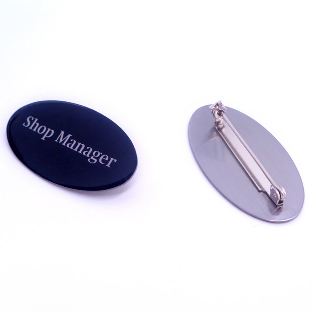 Acessórios de crachás personalizados de 25 mm agulha longa distintivo distintivo de lapela esportiva