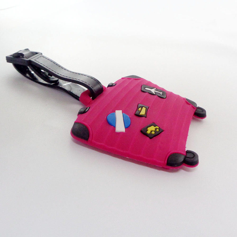 Chaveiro personalizado lembrança design personalizado logotipo macio pvc borracha silicone etiquetas de bagagem de viagem