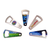 Abridores de porta-chaves de aço inoxidável de fabricação OEM com logotipo de metal Chaveiro em forma de cartão Abridor de garrafa personalizado de cerveja