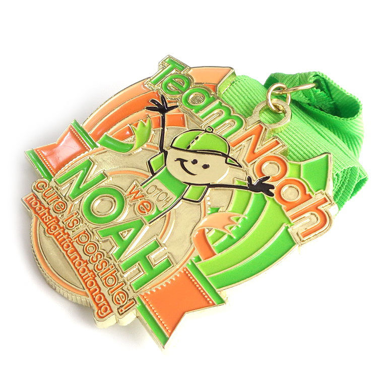 Presentes promocionais personalizados medalha esportiva de formato diferente