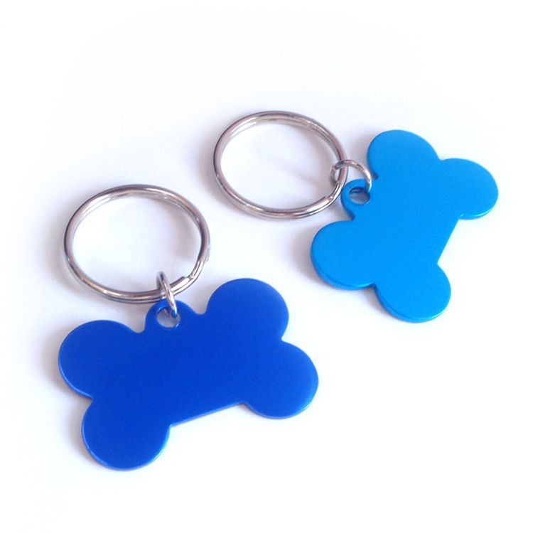 Acessórios personalizados para animais de estimação, presentes de Natal, sublimação piscando, etiquetas personalizadas para cães