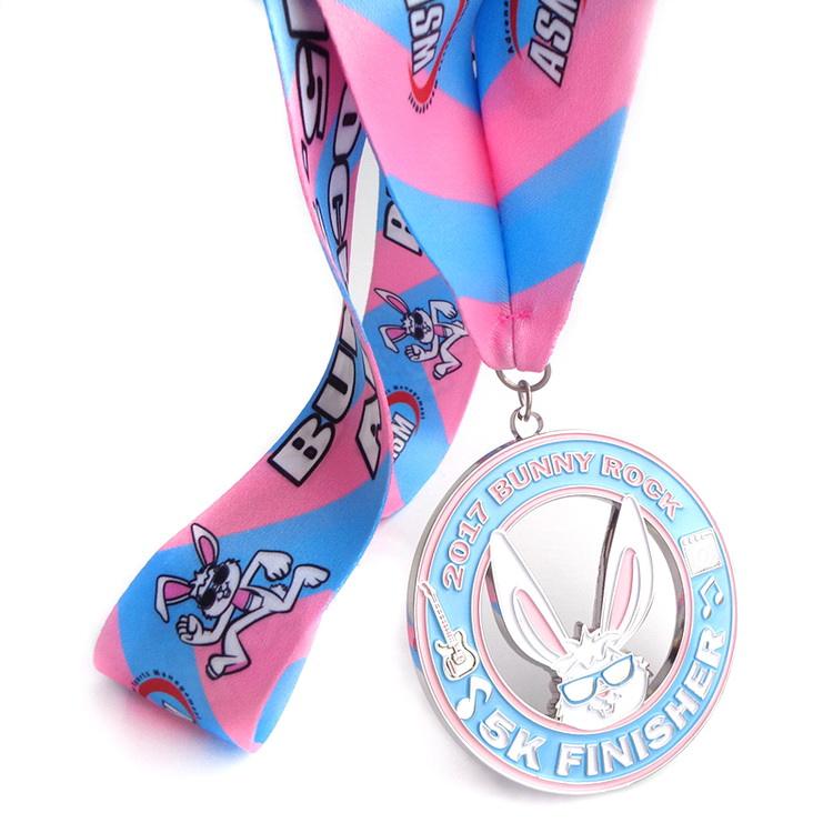 Medalhas Medalhas de Prata Esterlina Custom Sports Soft Esmalte Metal Prêmio Medalha