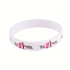 2023 Pulseira de Silicone Personalizada Pulseira de Borracha de Silicone Elástica Pulseira de Silicone Gravada