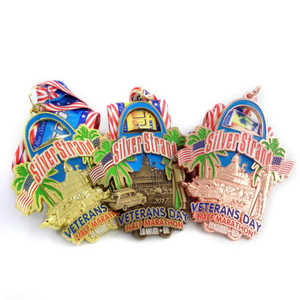 Embalagem personalizada de medalha de cobre para levantamento de peso de Natal Toy Coast Witcher 3 Medalha