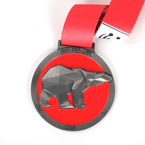 Medalha de troféu de prêmio esportivo de liga de alumínio de liga de alumínio personalizada de metal personalizado