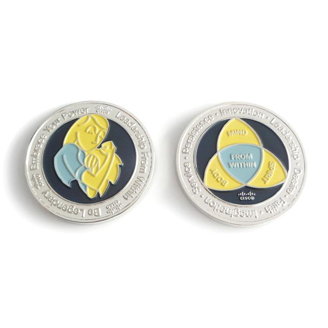 Moeda de lembrança de desafio de 11 de setembro de 2001 nova e barata de metal redondo personalizado em relevo prateado