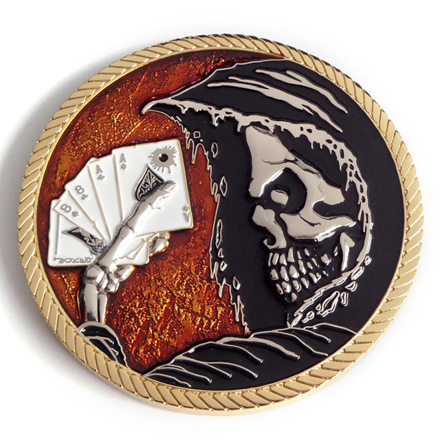 Moedas de desafio de metal personalizado de design livre de fabricação OEM com caixa de moedas