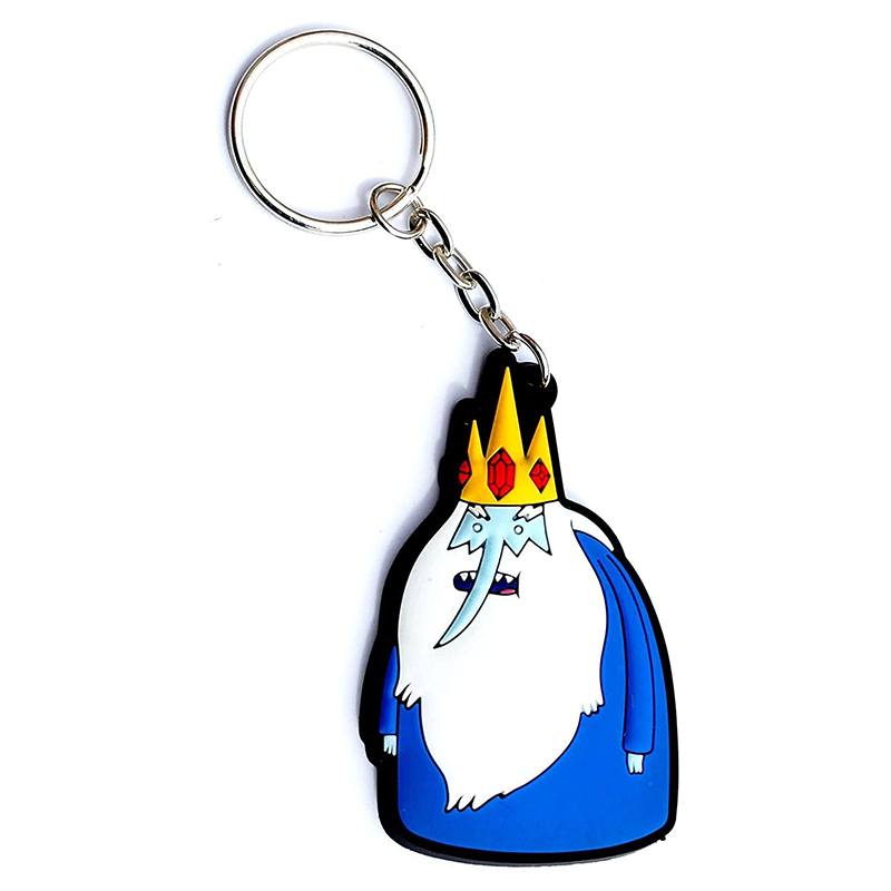 Fabricação de chaveiro OEM logotipo 2D personalizado chaveiro de borracha de silicone 3D bonito anime macio chaveiros de PVC