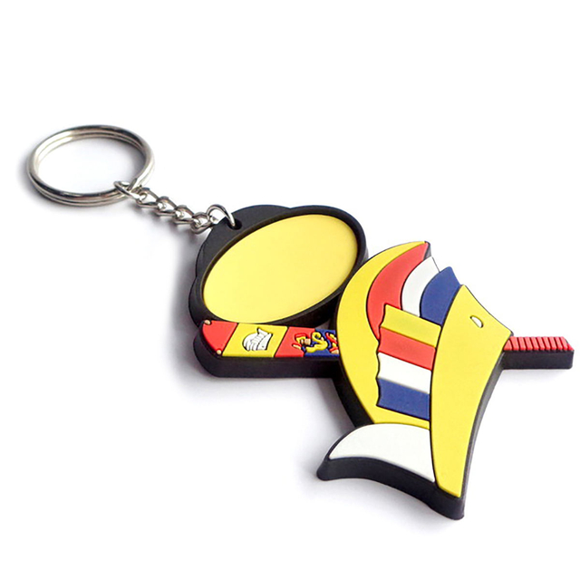 Chaveiro Promocional 2023 Metal Artesanato Chaveiro Personalizado OEM Pvc 3D Chaveiro