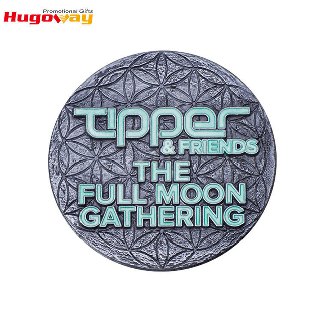 Moeda de bronze de metal com gravação personalizada para presente, moedas antigas de cobre para venda