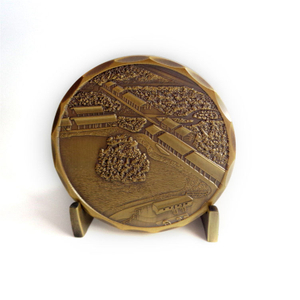 Moeda personalizada com design próprio prata antiga bronze selo Moedas de desafio do Equador