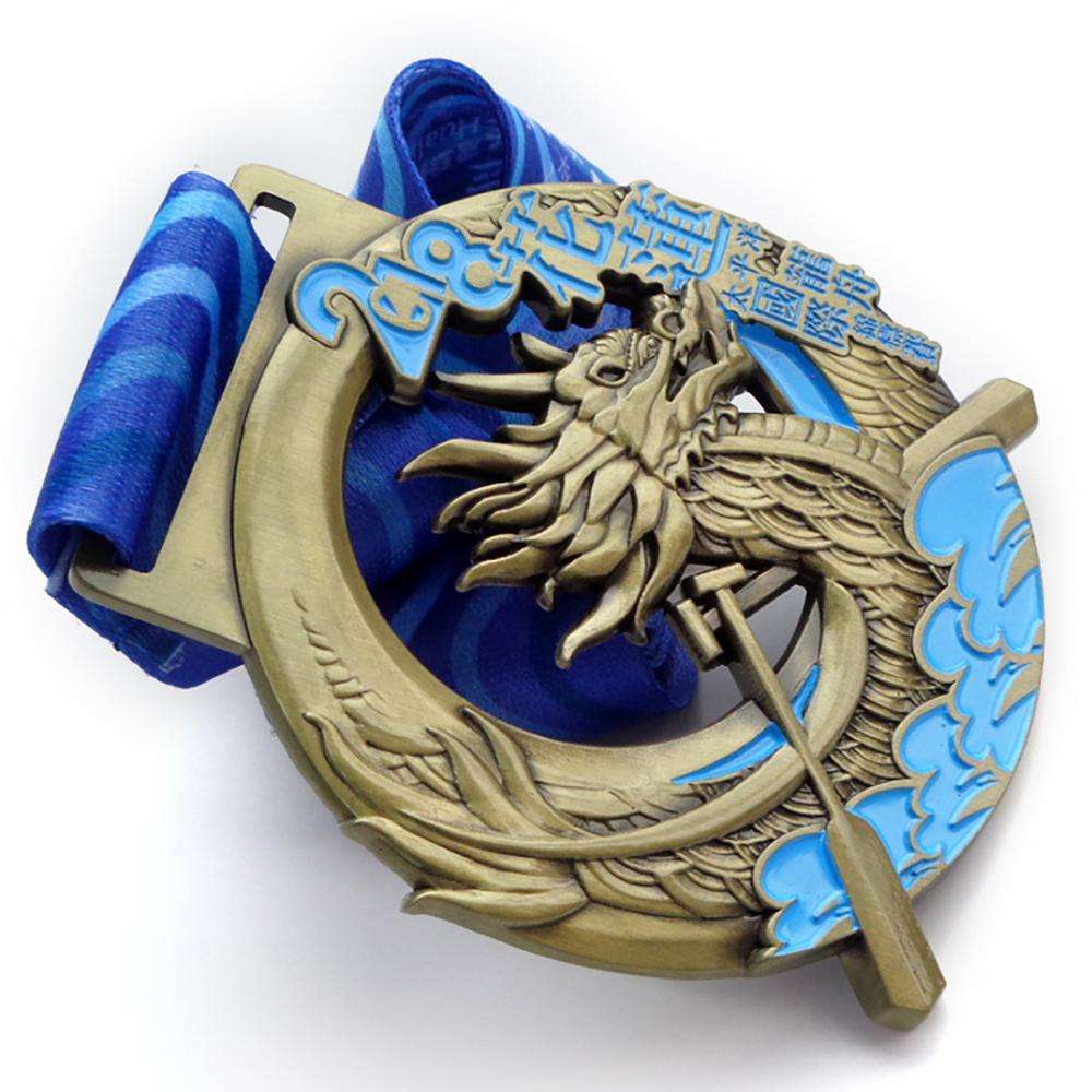 Medalha de Prêmio Esportes de Metal 3D Personalizado Ouro Prata Cobre
