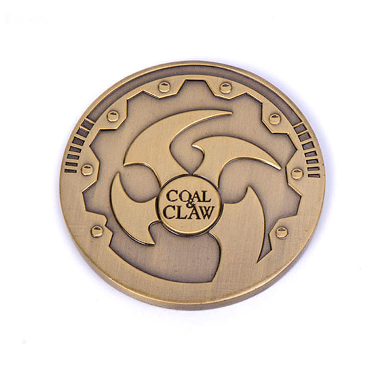 Medalhão de moedas de metal redondo de metal profissional personalizado Portugal Old Challenge