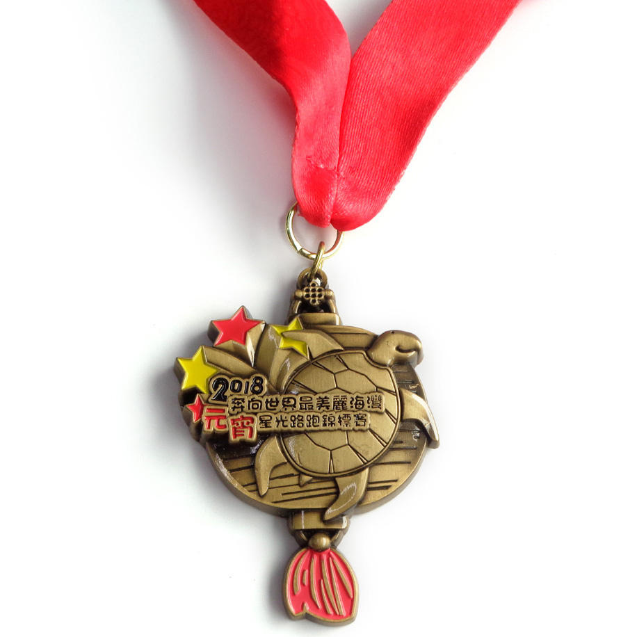 China Design de Metal Personalizado Barato que Você Possui Maratona Correndo Liga de Zinco 3D Medalha de Prêmio de Metal Dourado
