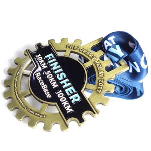 Prêmio de design personalizado Running Souvenir Metálico Ferro Zinco Maratona Medalha de Liga