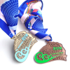 Medalhas esportivas de maratona de vôlei de Natal de metal Medalha personalizada com fita