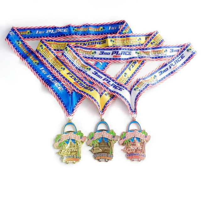 Medalha de prêmio de metal personalizado de venda direta da fábrica e troféus para jogos esportivos