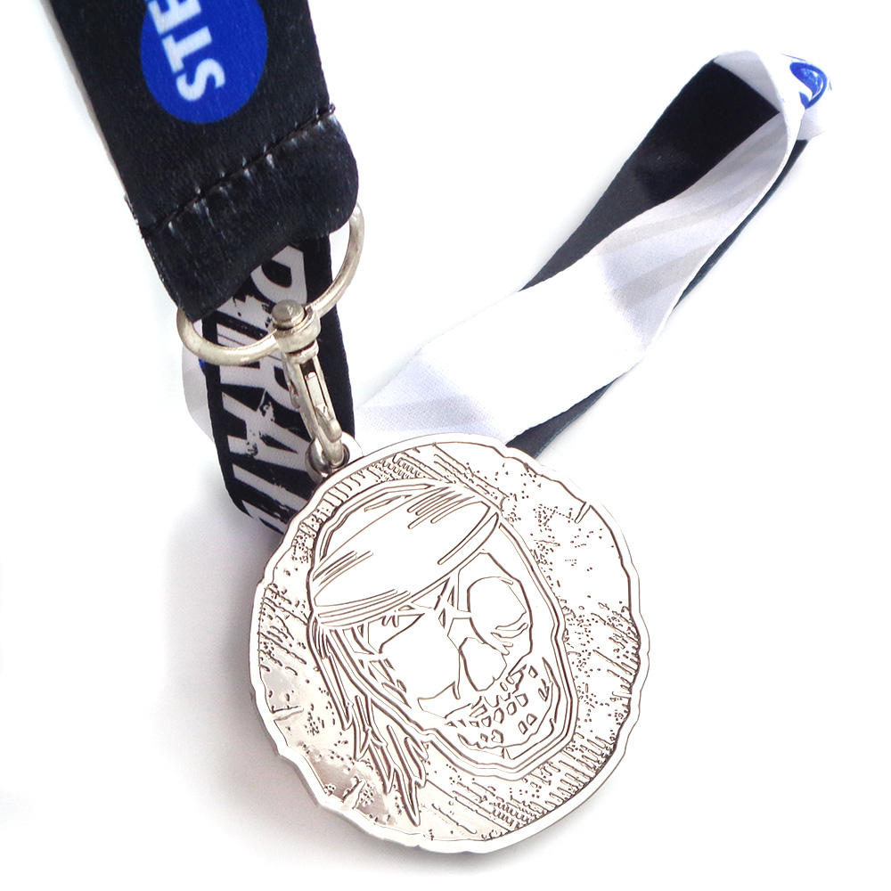 Prêmio de medalhas em branco de memória 3D personalizado com campo de fita