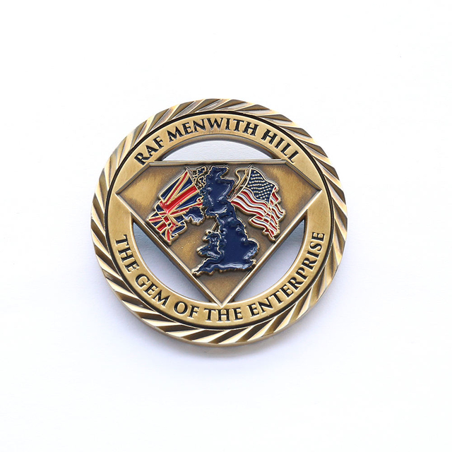 Crie seu próprio molde de moedas personalizado on-line, moeda comemorativa de desafio de ouro