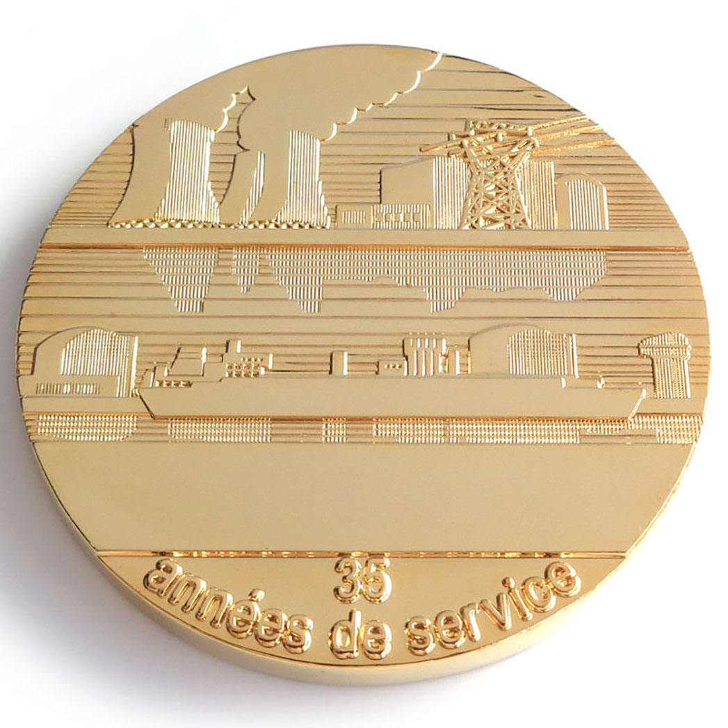 Moeda de desafio de oração de bombeiro de metal personalizado de alta qualidade, bronze e ouro
