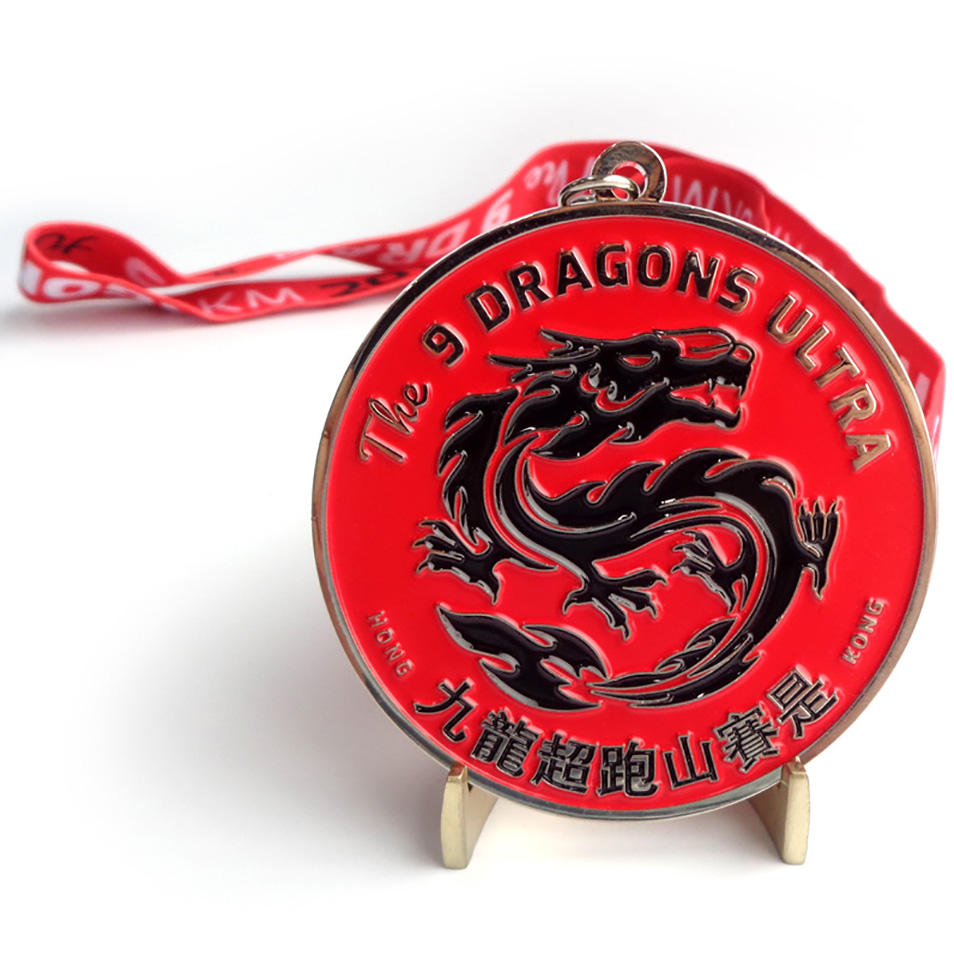 Prêmio de design personalizado Running Souvenir Metálico Ferro Zinco Maratona Medalha de Liga
