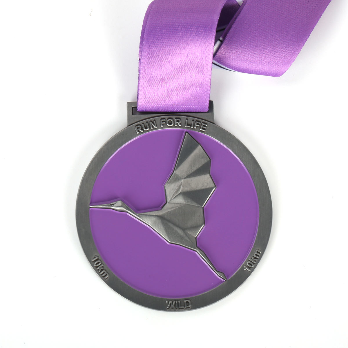 Medalha de troféu de prêmio esportivo de liga de alumínio de liga de alumínio personalizada de metal personalizado