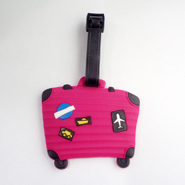 Chaveiro personalizado lembrança design personalizado logotipo macio pvc borracha silicone etiquetas de bagagem de viagem