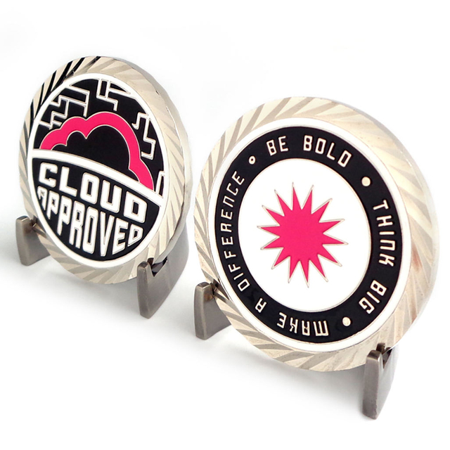 Moeda de desafio de sublimação em branco de metal para fabricantes personalizados