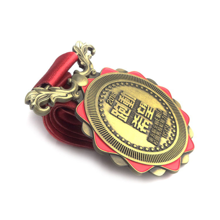 Medalha da Academia Memorial da Maratona Personalizada Medalhas de Prata Bloco de Marcha Esportiva Medalha de Cingapura