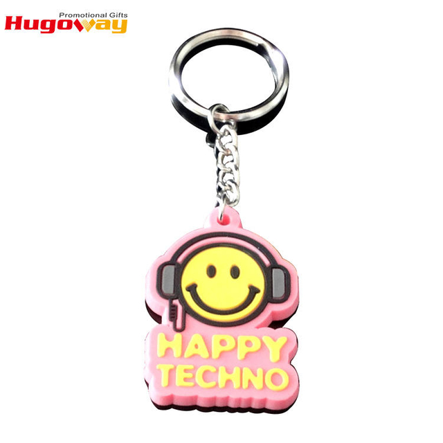 Chaveiro bolsa de artesanato em metal 3D personalizada com marca de pvc