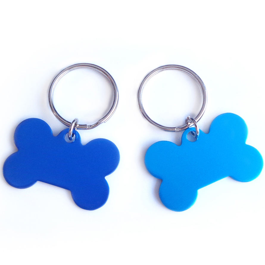 Etiqueta de cachorro de estimação personalizada de metal em branco impressa de fabricação ecologicamente correta