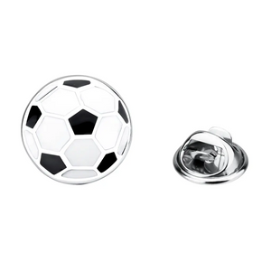 Sem mínimo Alfinetes de liga de zinco de metal personalizado personalizados Alfinetes de lapela macios Alfinetes de futebol personalizados de esmalte