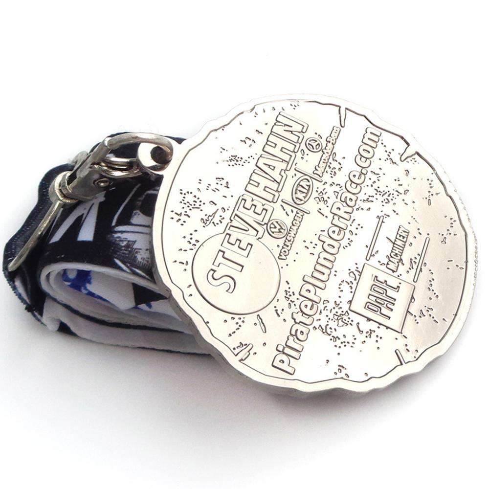 Prêmio de medalhas em branco de memória 3D personalizado com campo de fita