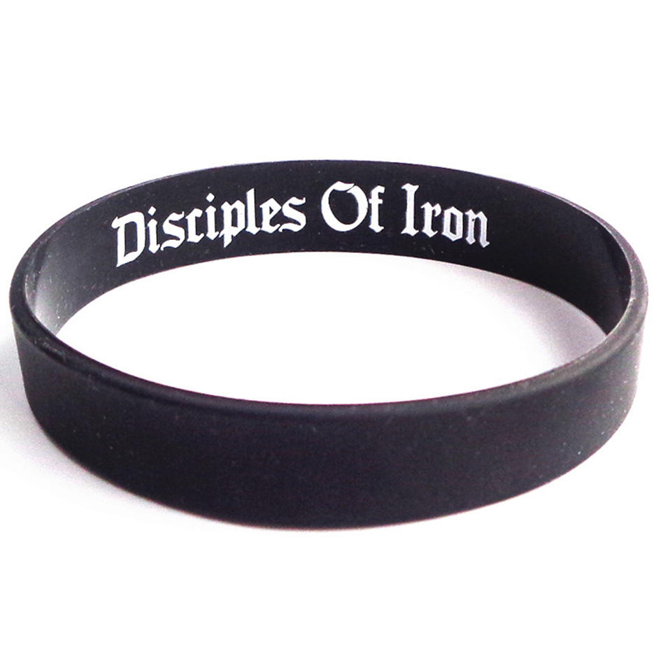 Pulseiras masculinas de fabricantes OEM de pulseiras comemorativas personalizadas de silicone
