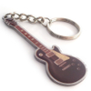 Chaveiro personalizado com base de metal para guitarra clássica marrom por atacado