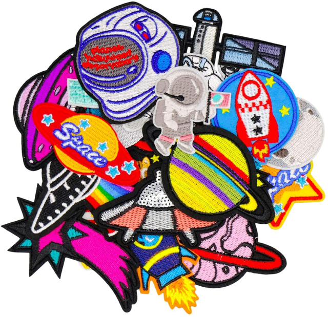 Atacado tecido personalizado chenille logotipo 3D bordado remendo de ferro no bordado costurado em remendos para roupas