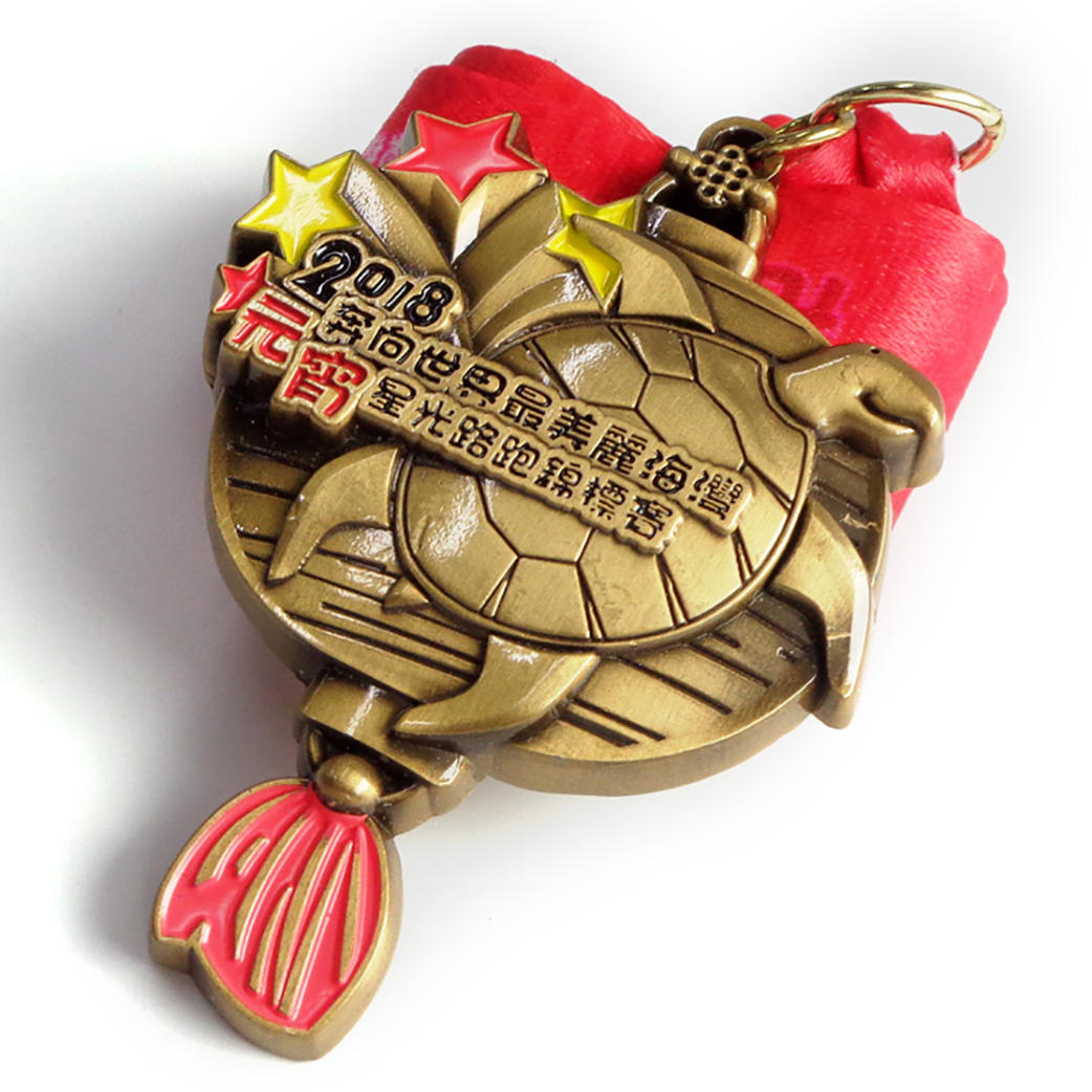 China Design de Metal Personalizado Barato que Você Possui Maratona Correndo Liga de Zinco 3D Medalha de Prêmio de Metal Dourado